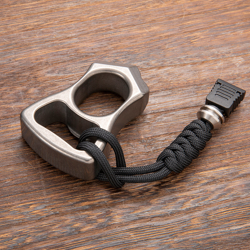 Titanium Bottle Opener Knuckles – TC21 Extreme-Thick 18mm with Stonewash Aerospace Grade detail image - detail view 4