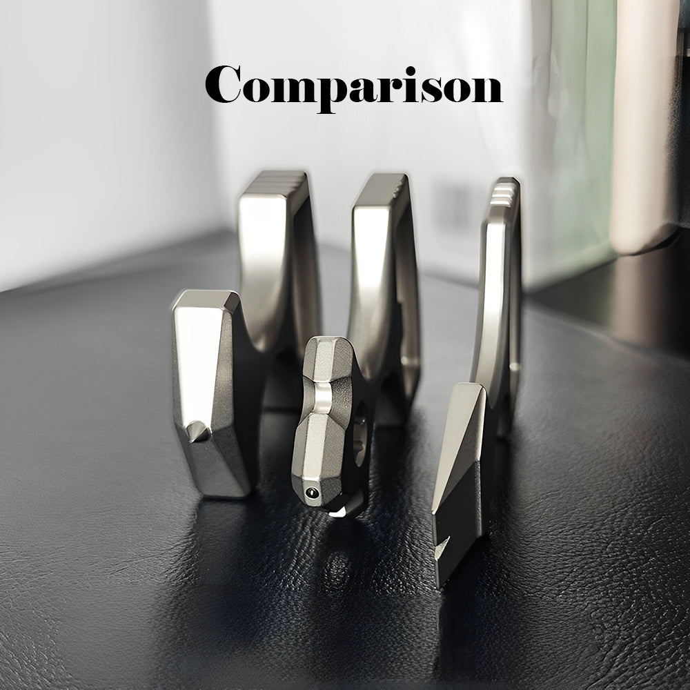 Titanium Bottle Opener Knuckles – TC4 Alloy Multi-Tool Ring with Self Defense Spike detail image - detail view 4