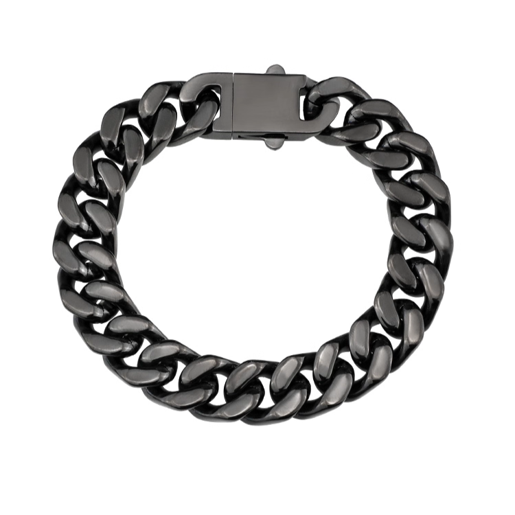 Titanium Bracelet – VortexLink Cuban with Dual-Sided Steel with Reversible Design detail image - detail view 5