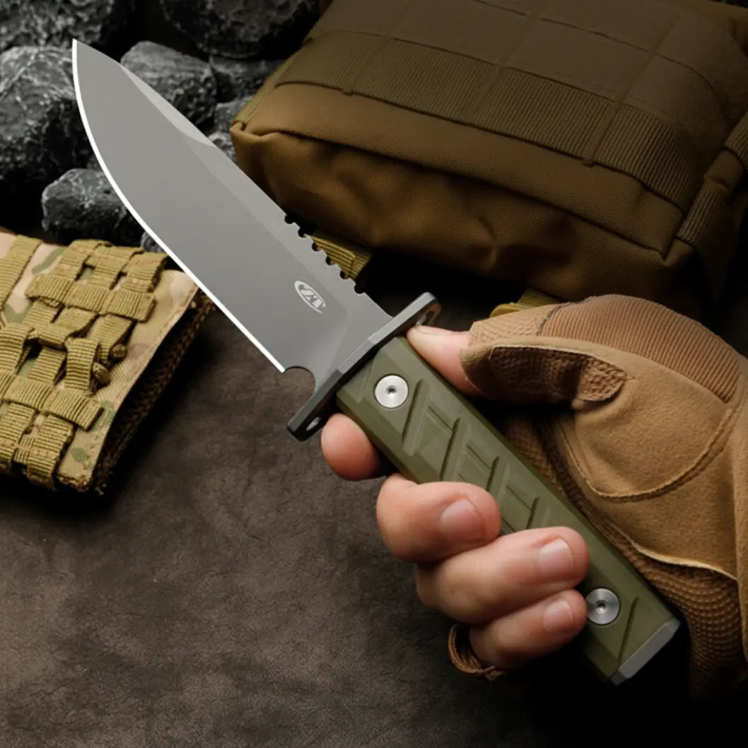 Titanium Bushcraft Knife – Survival Fixed Blade 7Cr Steel Coating Hunting Camping Tactical detail image