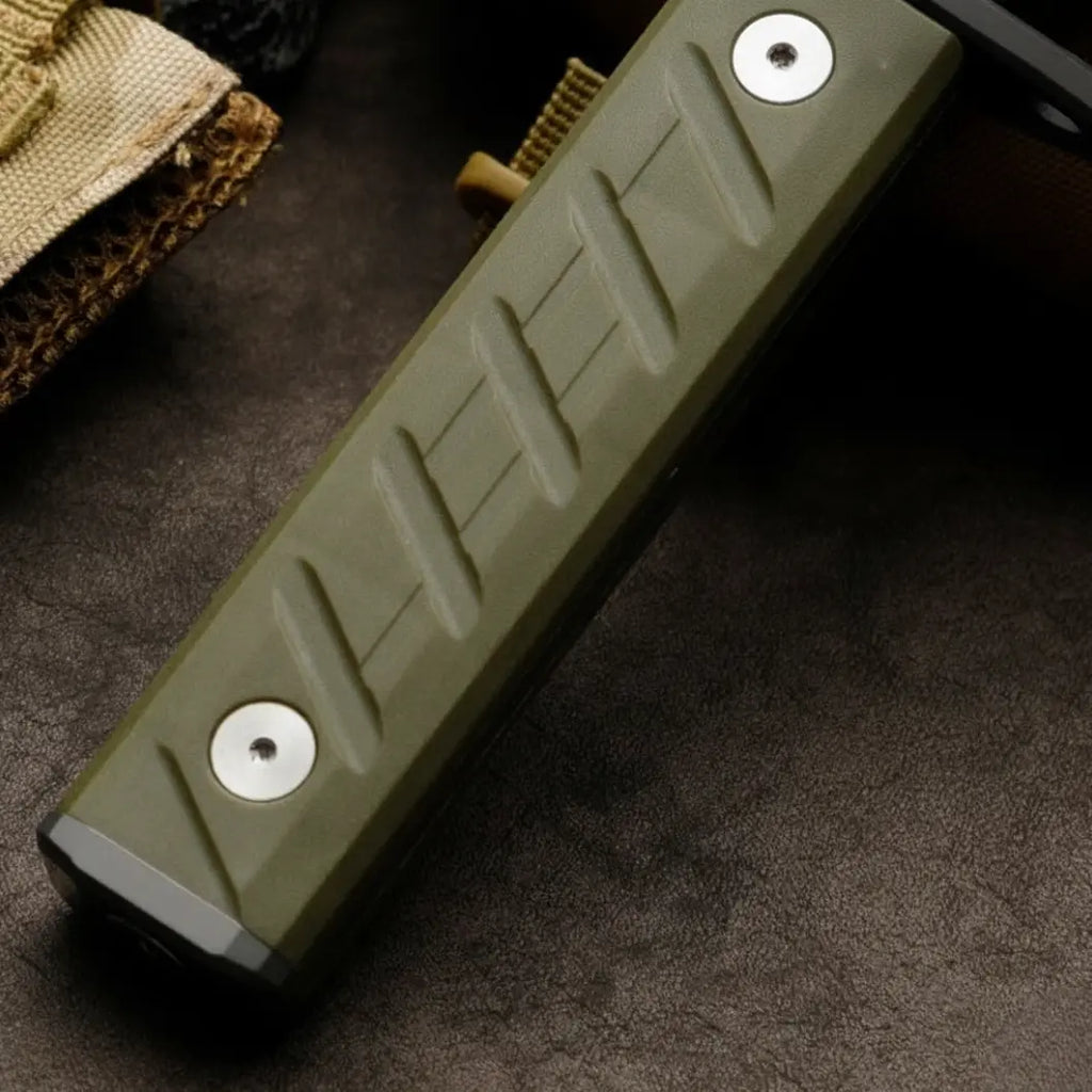 Titanium Bushcraft Knife – Survival Fixed Blade 7Cr Steel Coating Hunting Camping Tactical detail image - detail view 5
