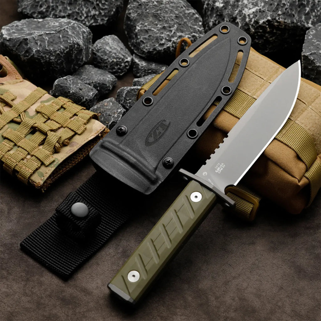 Titanium Bushcraft Knife – Survival Fixed Blade 7Cr Steel Coating Hunting Camping Tactical product image