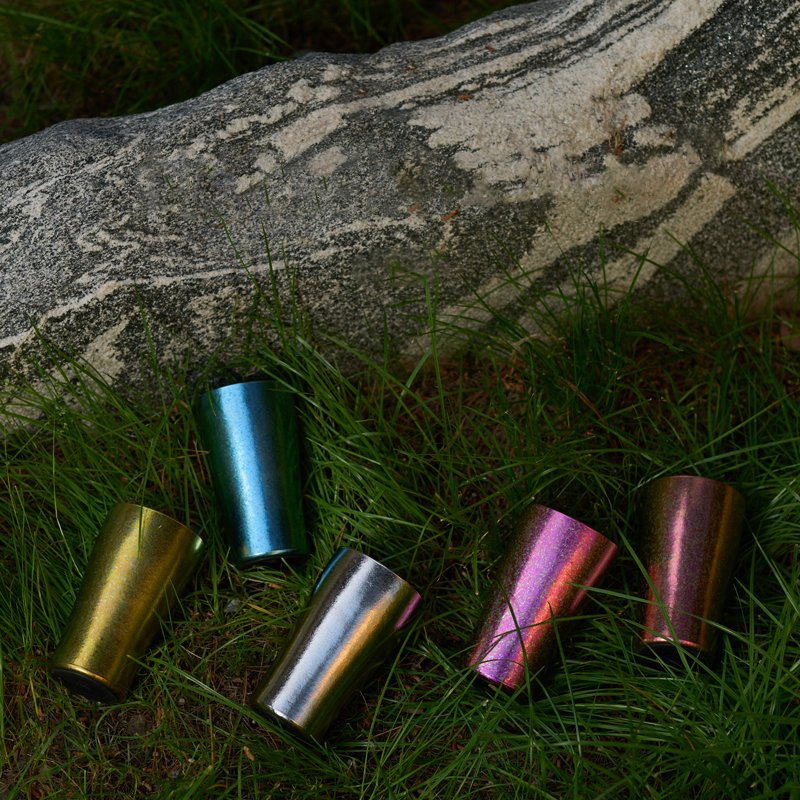 Titanium Camping Cup – Double Wall Aurora Crystal Insulated Beer Coffee Mug Outdoor detail image - detail view 6