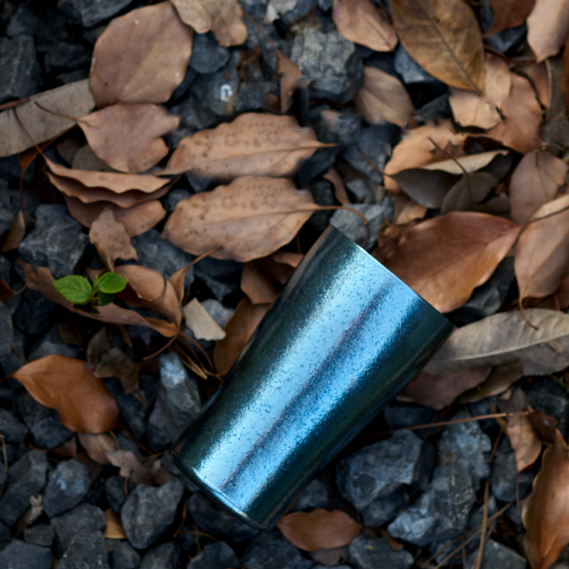 Titanium Camping Cup – Double Wall Aurora Crystal Insulated Beer Coffee Mug Outdoor product image