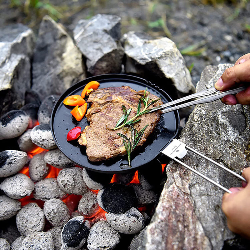 Titanium Camping Skillet – AeroTitan Lightweight Foldable with Pure Pan product image
