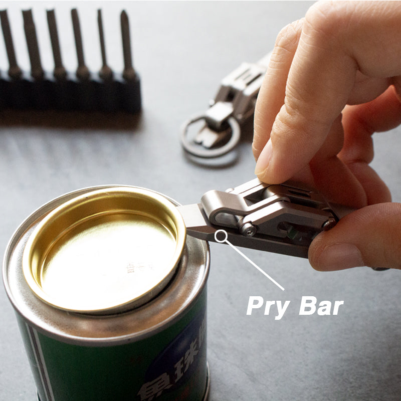 Titanium EDC Keychain Tool – K-Smart 1.0 Multi with 11-in-1 with Quick-Release Mechanism detail image - detail view 8