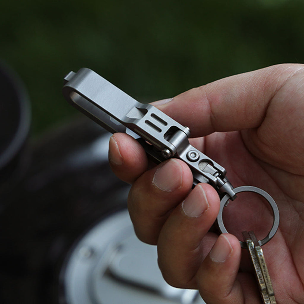 Titanium EDC Keychain Tool – K-Smart 3.0 with 12-in-1 Multi with Quick-Release Mechanism detail image