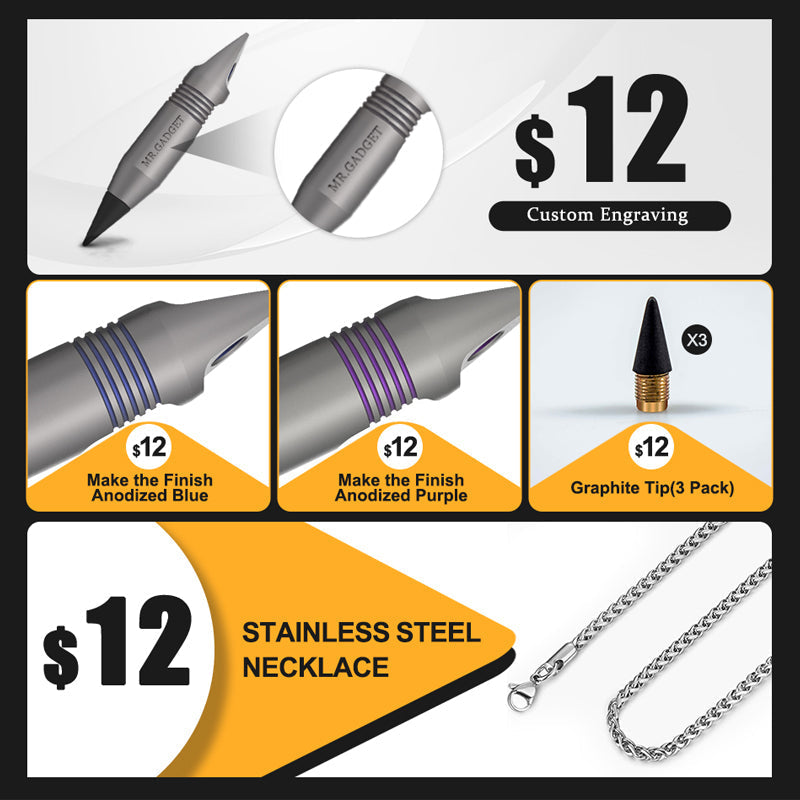 Titanium EDC Keychain Tool – Wolf Fang 1.0 Multi with Bottle Opener, Screwdriver & Cutter detail image - detail view 13