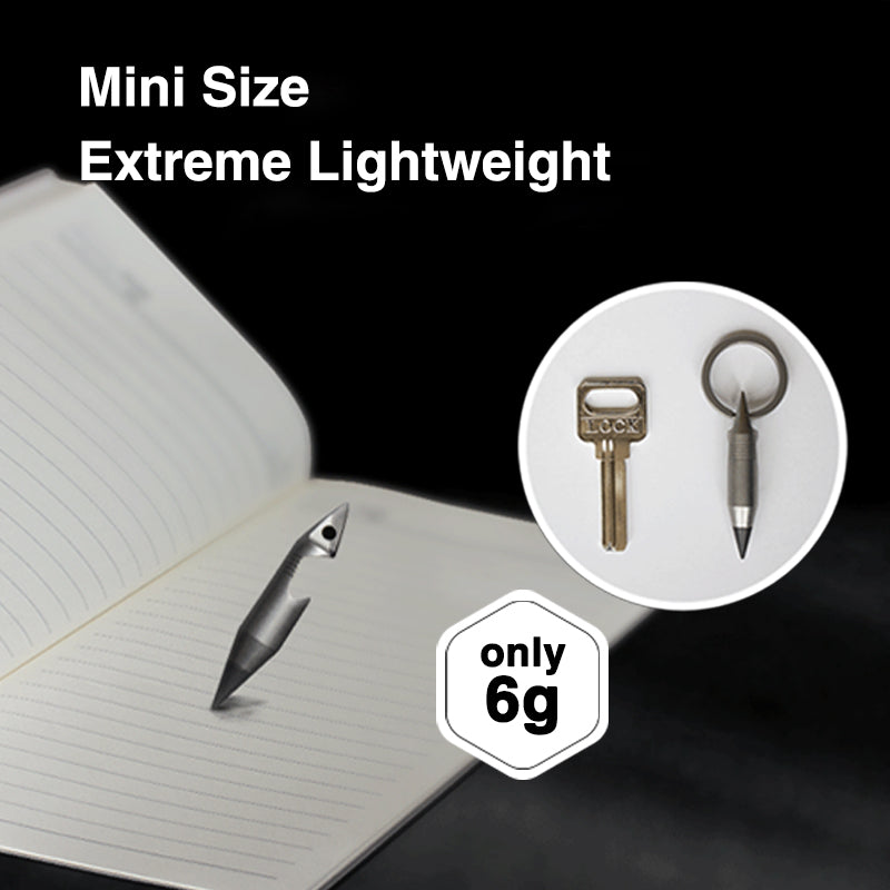 Titanium EDC Keychain Tool – Wolf Fang 1.0 Multi with Bottle Opener, Screwdriver & Cutter detail image - detail view 5