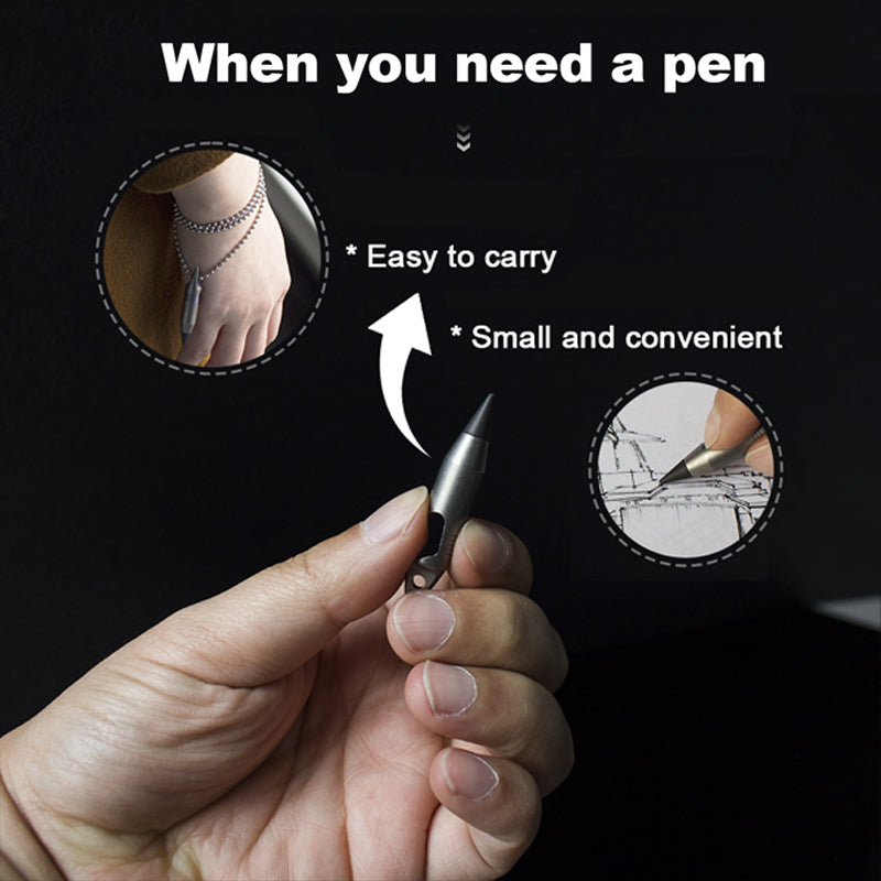 Titanium EDC Keychain Tool – Wolf Fang 1.0 Multi with Bottle Opener, Screwdriver & Cutter detail image - detail view 9