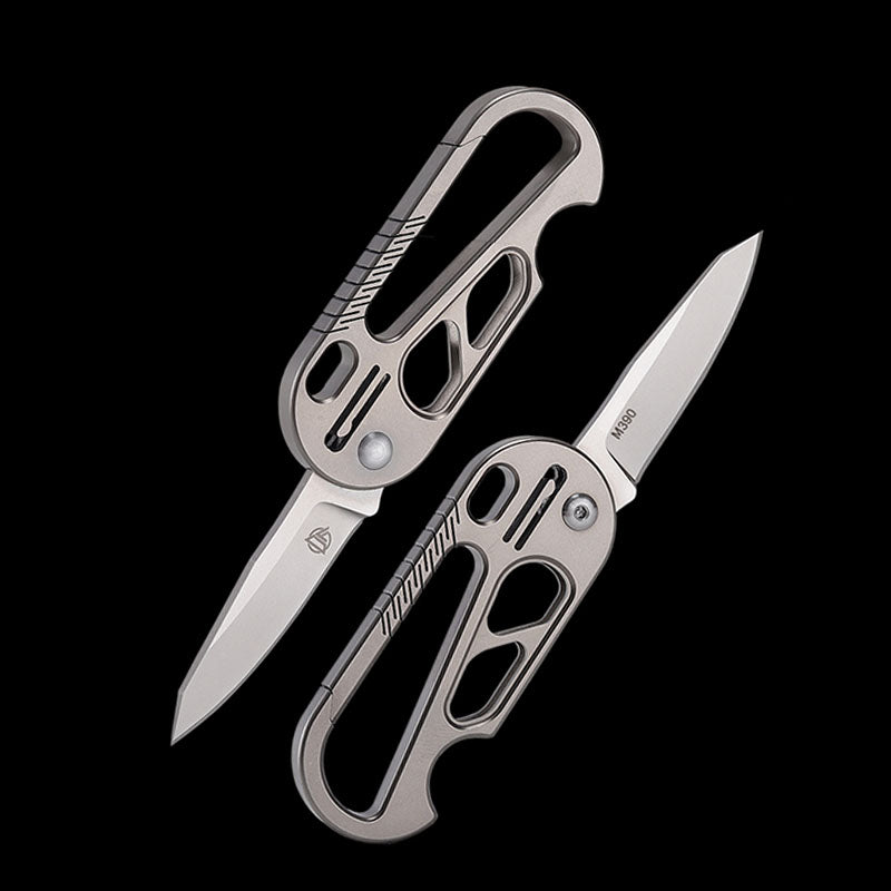 Titanium EDC Knife – EdgeKey Multi-Function Keychain with M390 or 8Cr13MoV Steel detail image - detail view 7