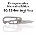 Titanium EDC Knife – EdgeKey Multi-Function Keychain with M390 or 8Cr13MoV Steel variant image