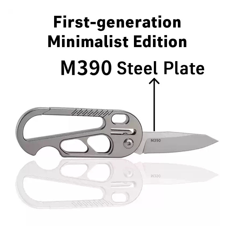 Titanium EDC Knife – EdgeKey Multi-Function Keychain with M390 or 8Cr13MoV Steel variant image - product view 17