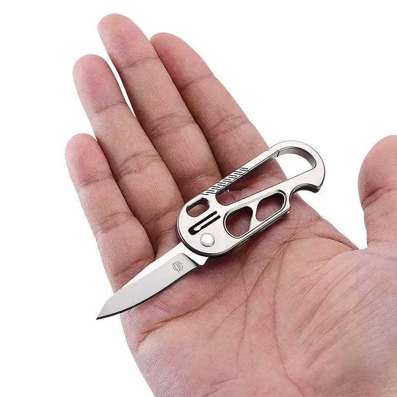 Titanium EDC Knife – EdgeKey Multi-Function Keychain with M390 or 8Cr13MoV Steel product image