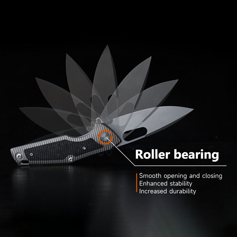 Titanium EDC Knife – Shadow Blade with M390 Steel Blade with Precision Engineering detail image - detail view 10