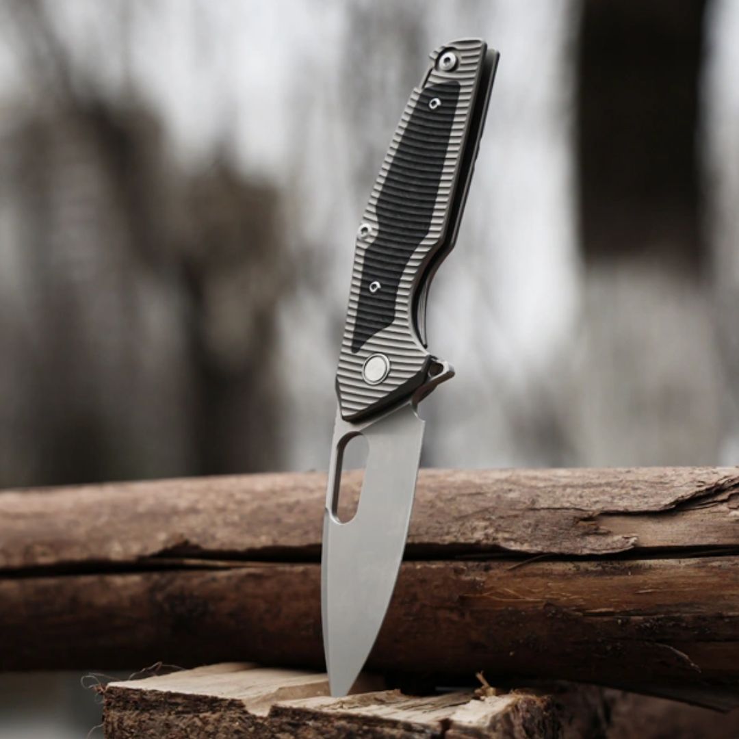 Titanium EDC Knife – Shadow Blade with M390 Steel Blade with Precision Engineering product image