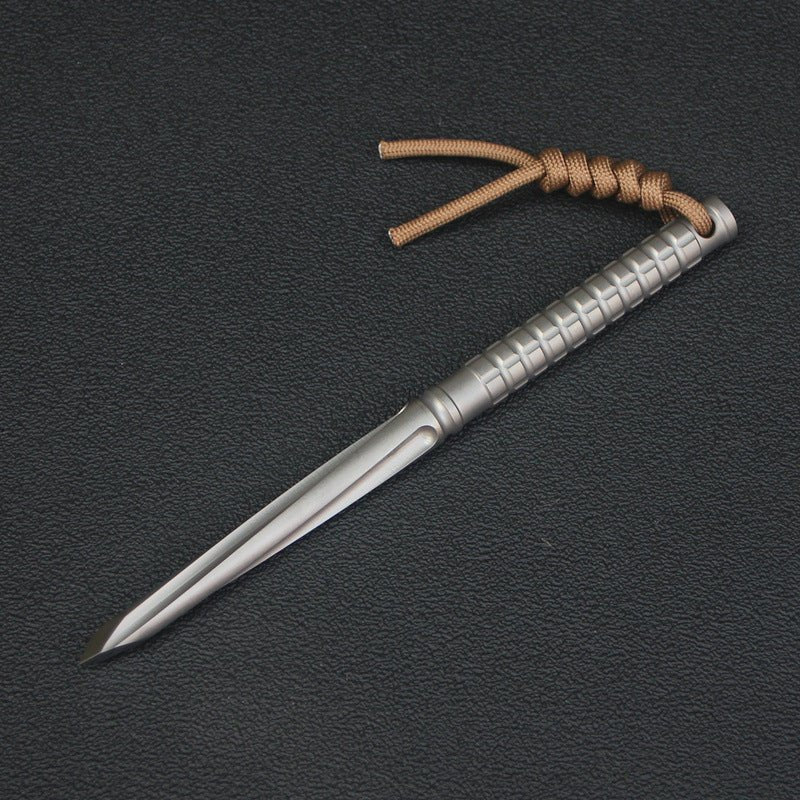 Titanium EDC Knife – TC21 Tactical Cyclone Dagger for Everyday Utility, Collecting detail image - detail view 4