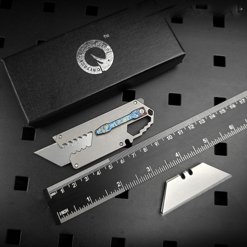 Titanium EDC Knife – Wasp-Sting Tactical with TC4 Quick-Change Blade with Multi-Tool detail image - detail view 6