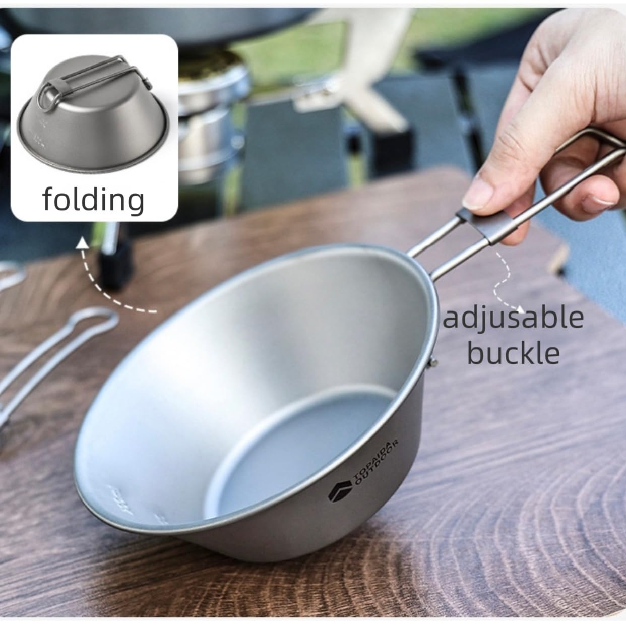 Titanium EDC Multi-Tool – Featherlight Feast Ultralight Folding Utensil Set detail image - detail view 6