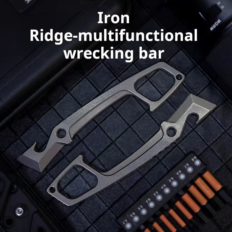 Titanium EDC Multi-Tool – Ironclad Pry - Bar with TC21 Alloy 7mm Thick detail image - detail view 5