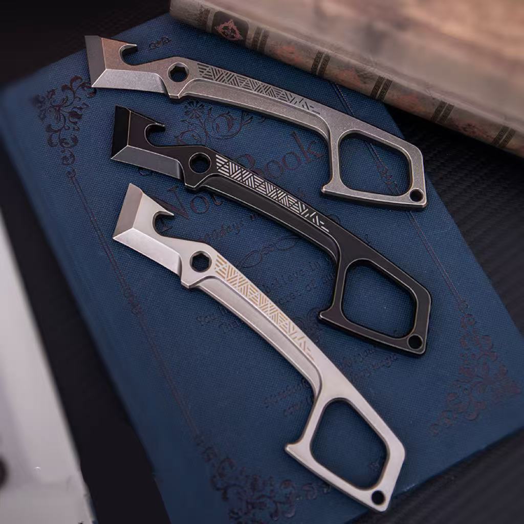 Titanium EDC Multi-Tool – Ironclad Pry - Bar with TC21 Alloy 7mm Thick detail image - detail view 8