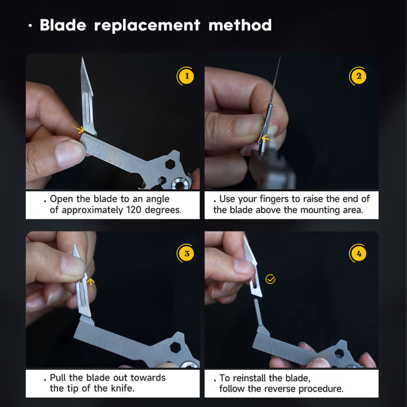 Titanium EDC Multi-Tool – Keymaster 12-in-1 with Compact Versatile Design detail image - detail view 11