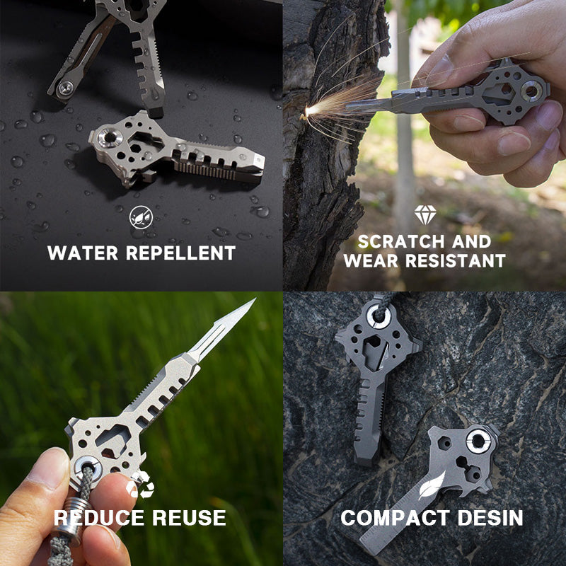 Titanium EDC Multi-Tool – Keymaster 12-in-1 with Compact Versatile Design detail image - detail view 14