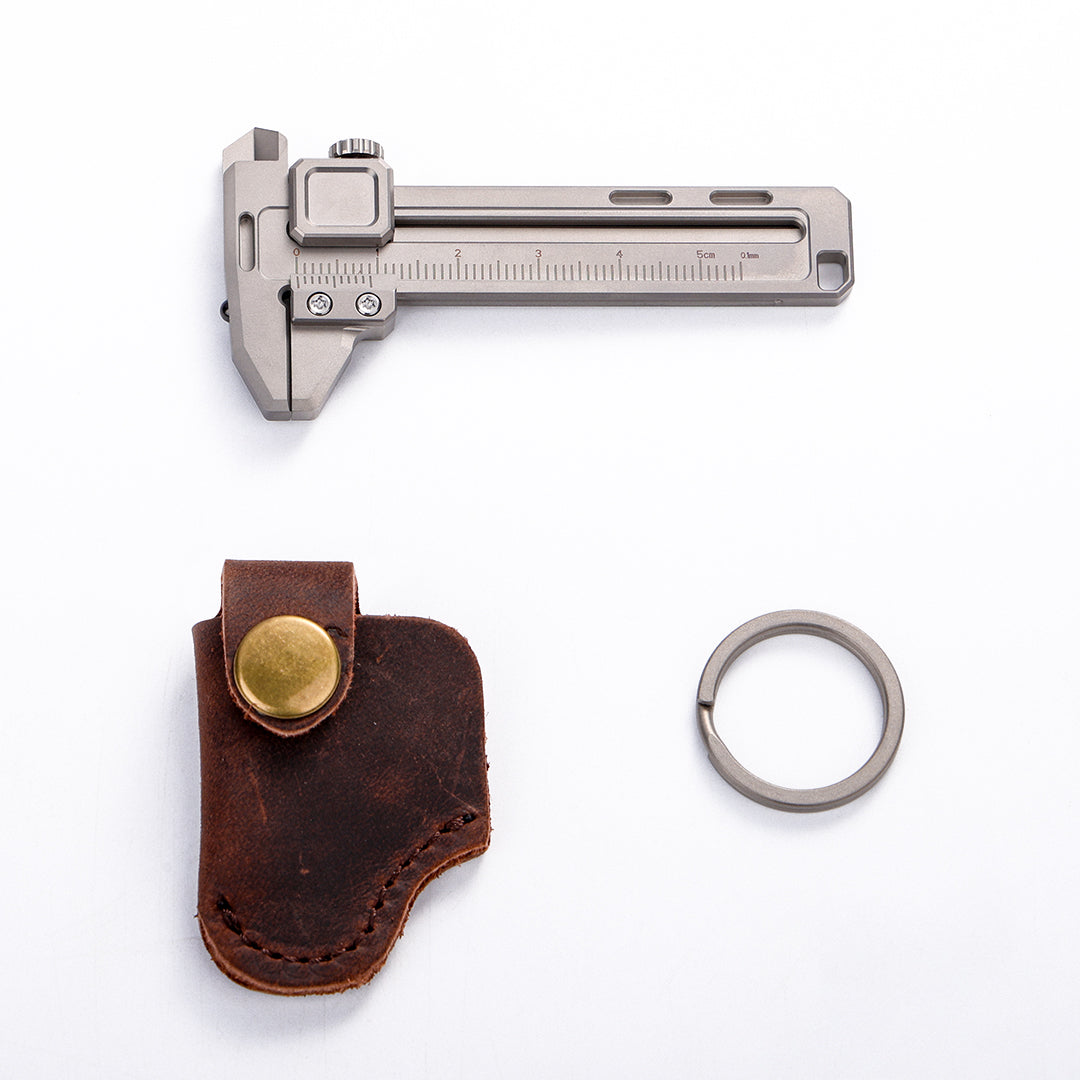 Titanium EDC Multi-Tool – TiCal Pro GR5 Mini Caliper with 9-in-1 -Function Measurement detail image - detail view 18