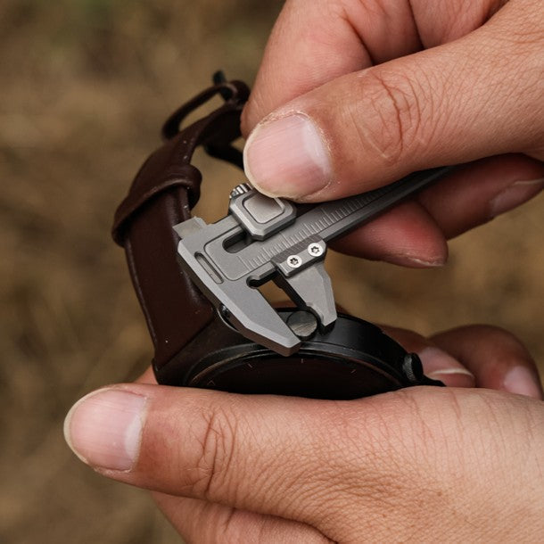 Titanium EDC Multi-Tool – TiCal Pro GR5 Mini Caliper with 9-in-1 -Function Measurement detail image - detail view 4