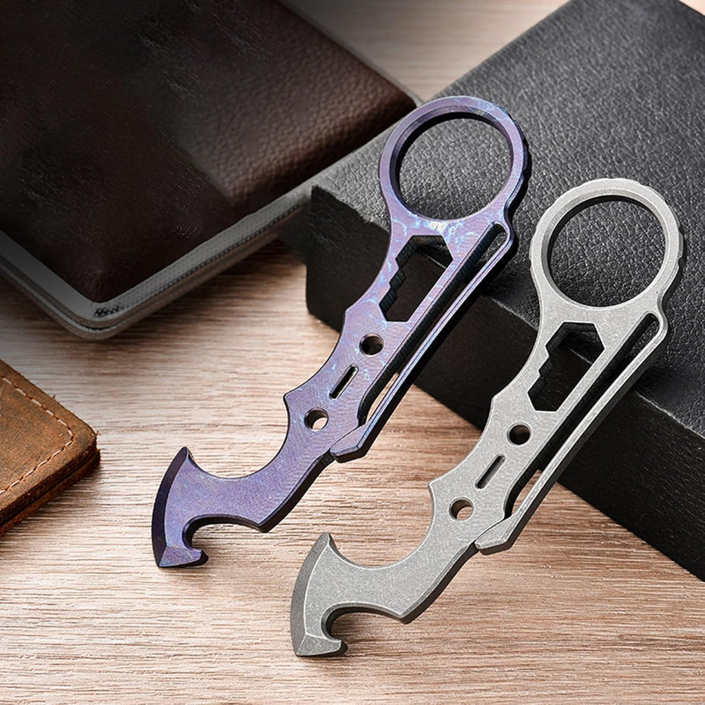 Titanium EDC Multi-Tool – TitanSpike - Card with Crowbar, Wrenches & Bottle Opener detail image - detail view 5