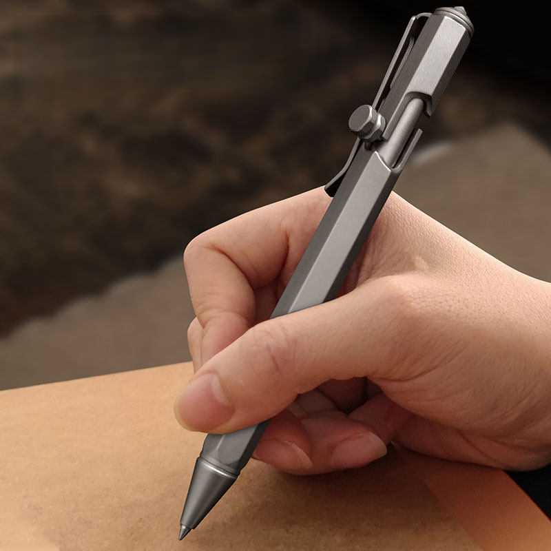 Titanium Tactical Pen - Tungsten Steel Window Breaker EDC Self-Defense Writing Tool