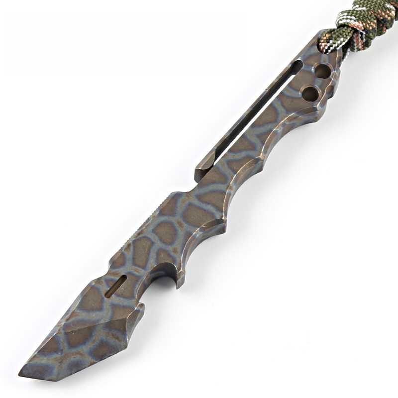 Titanium EDC Pry Bar – Mini with Multi-Function Tool Bottle Opener & Self-Defense Carry variant image