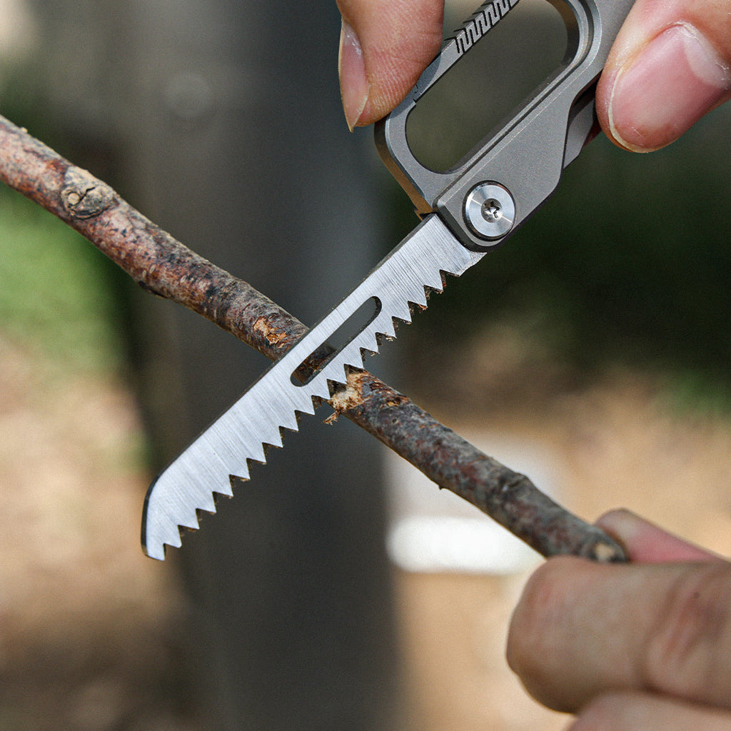 Titanium EDC Pry Bar – Multi-Tool Multi-Tool 10-in-1 Survival Tool Keychain Tool Camping detail image - detail view 4