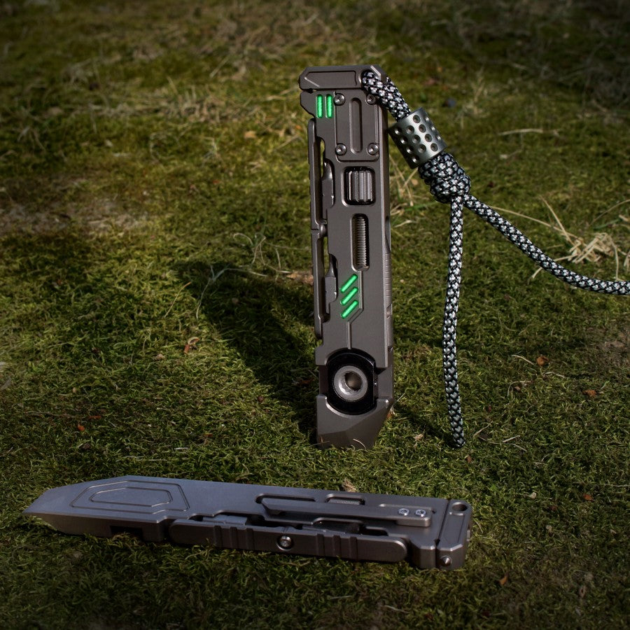 Titanium EDC Pry Bar – PryMax 2.0 All-in-1 Multi-Function with GR5 detail image