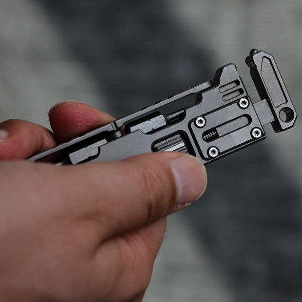Titanium EDC Pry Bar – PryMax 2.0 All-in-1 Multi-Function with GR5 detail image - detail view 6