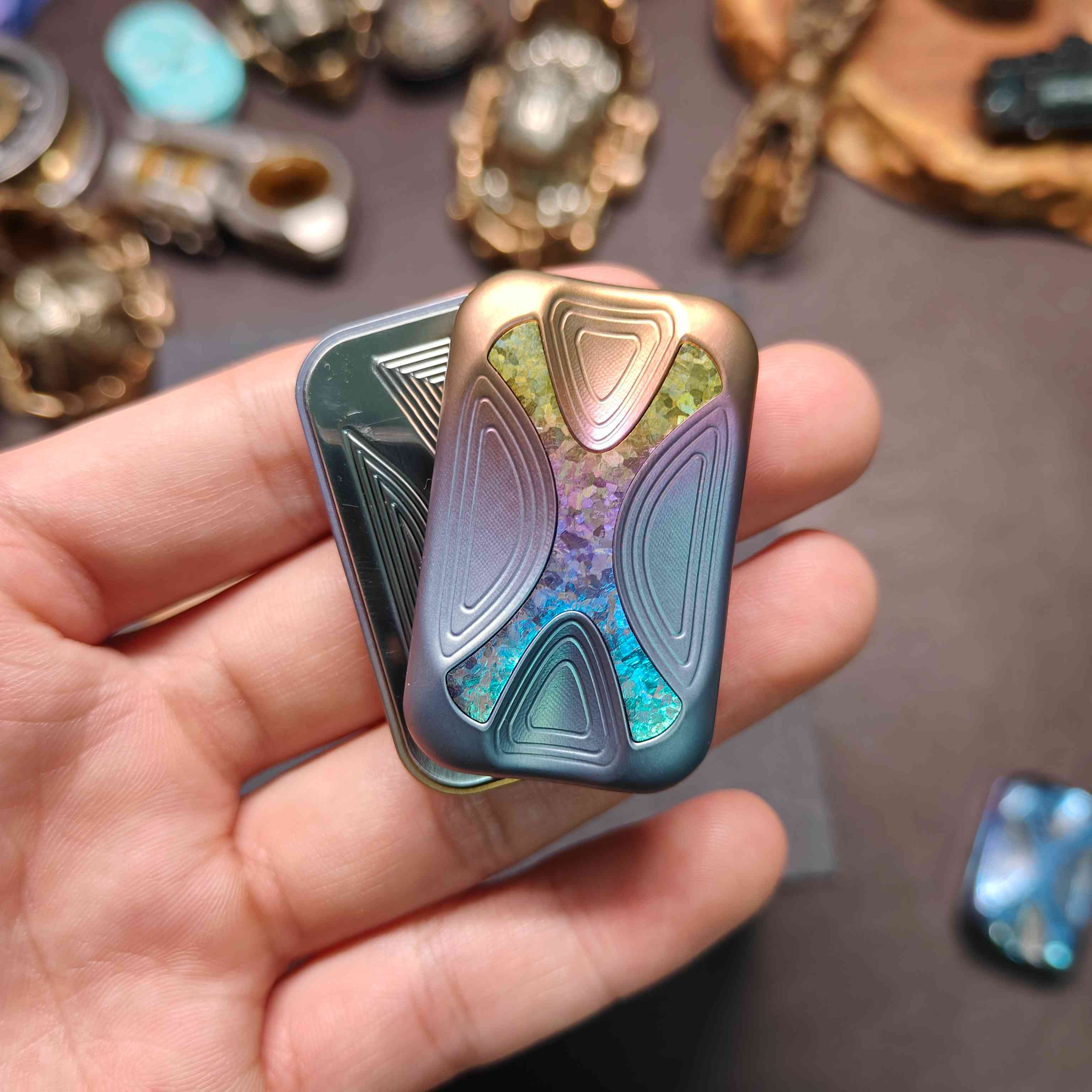 Titanium Fidget Slider – Infinite Position Vibration Feedback product image