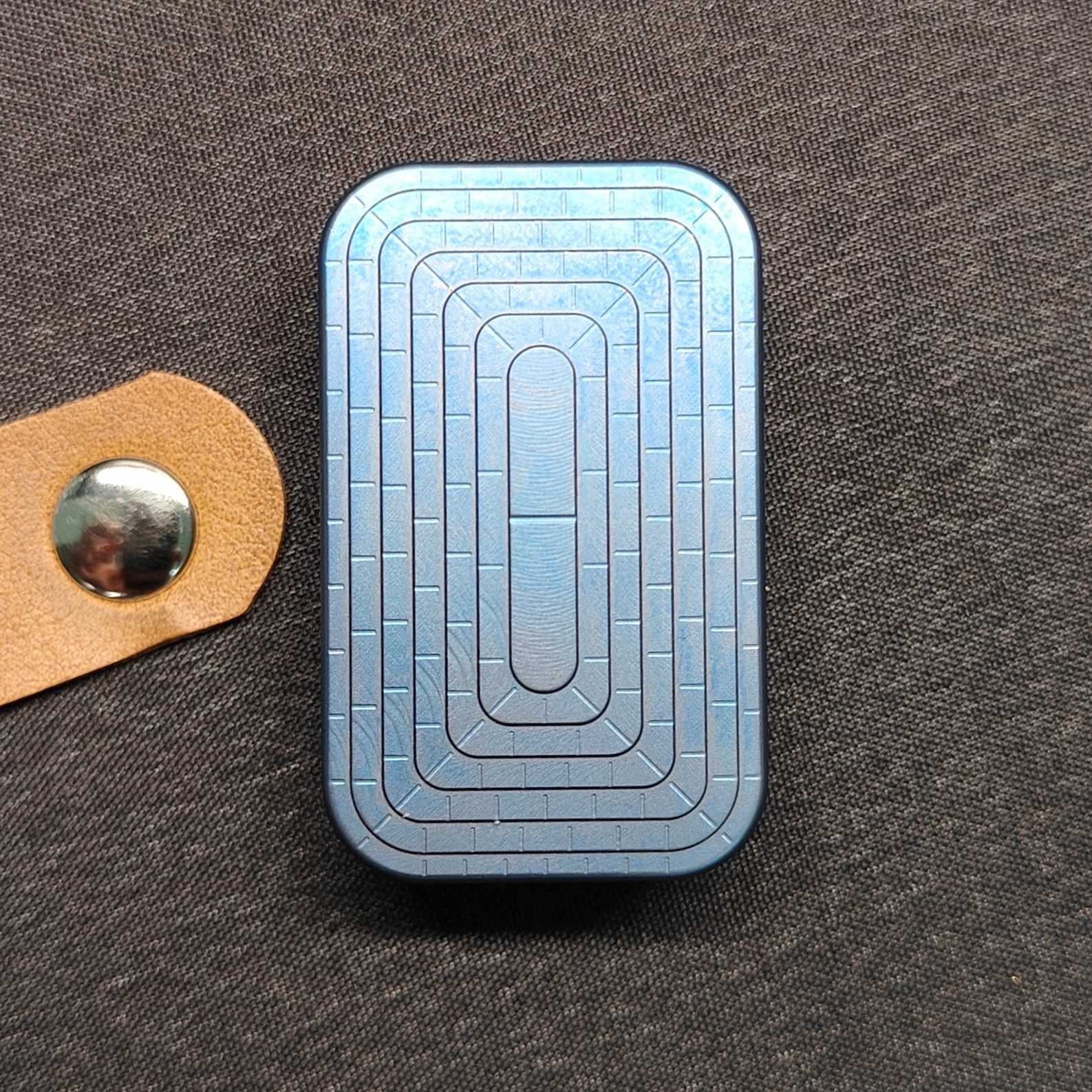 Titanium Fidget Slider – Z2 Infinite Position with Vibration EDC detail image