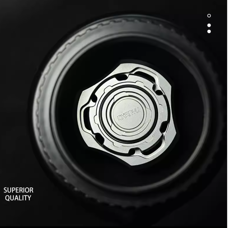 Titanium Fidget Spinner – Compound Gyro with Multi-Axis Linkage Modular EDC Stress Relief detail image - detail view 15