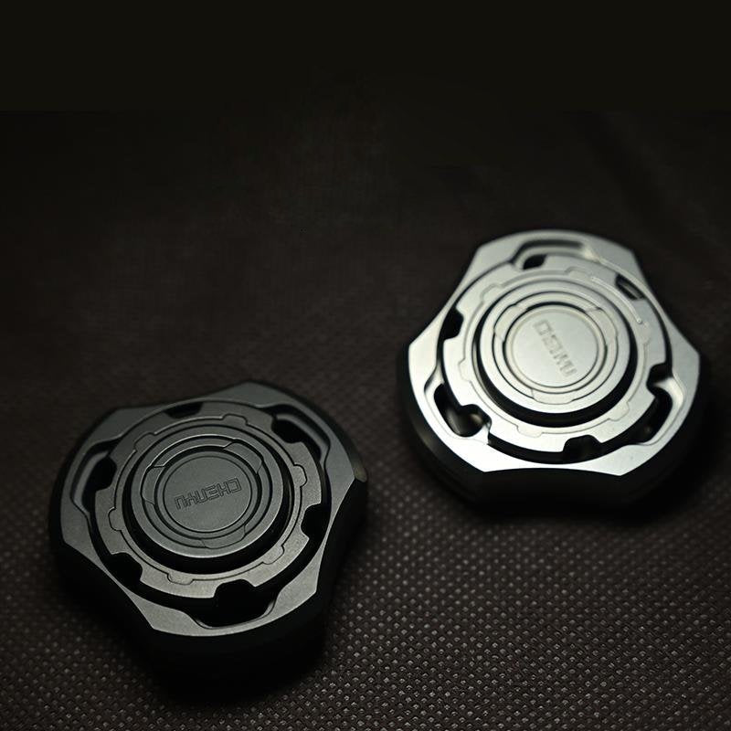 Titanium Fidget Spinner – Compound Gyro with Multi-Axis Linkage Modular EDC Stress Relief detail image - detail view 9