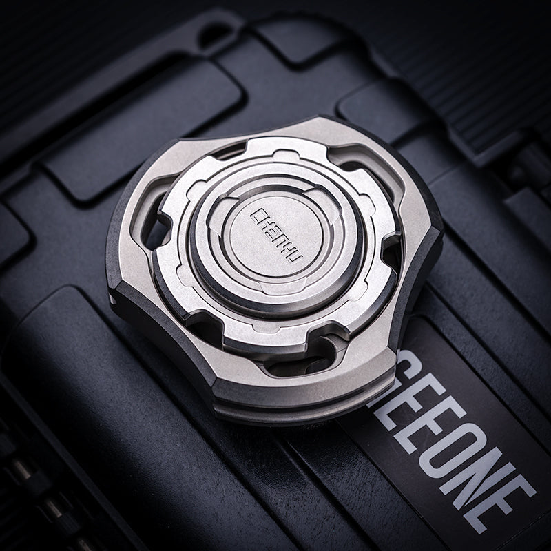 Titanium Fidget Spinner – Compound Gyro with Multi-Axis Linkage Modular EDC Stress Relief product image