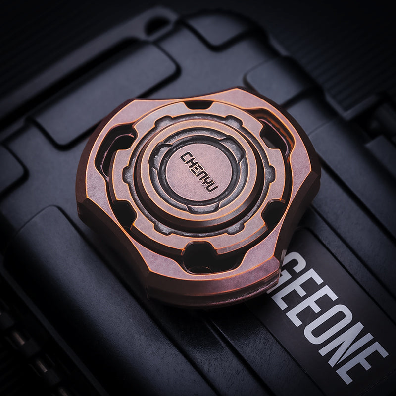 Titanium Fidget Spinner – Compound Gyro with Multi-Axis Linkage Modular EDC Stress Relief variant image