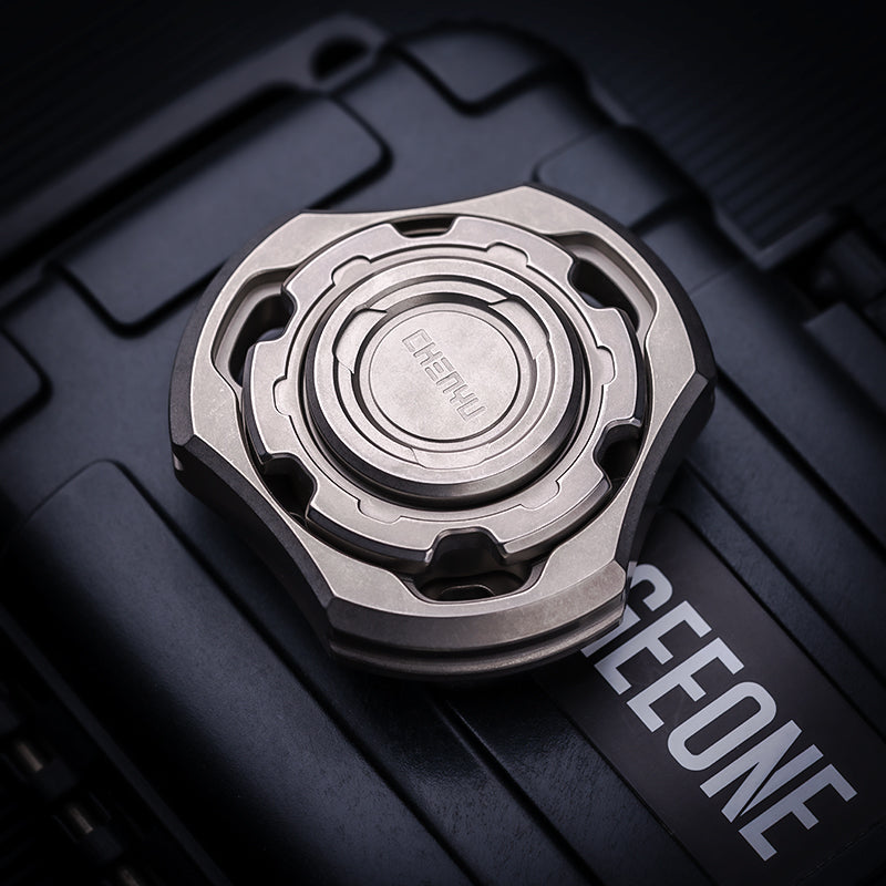 Titanium Fidget Spinner – Compound Gyro with Multi-Axis Linkage Modular EDC Stress Relief variant image - product view 3