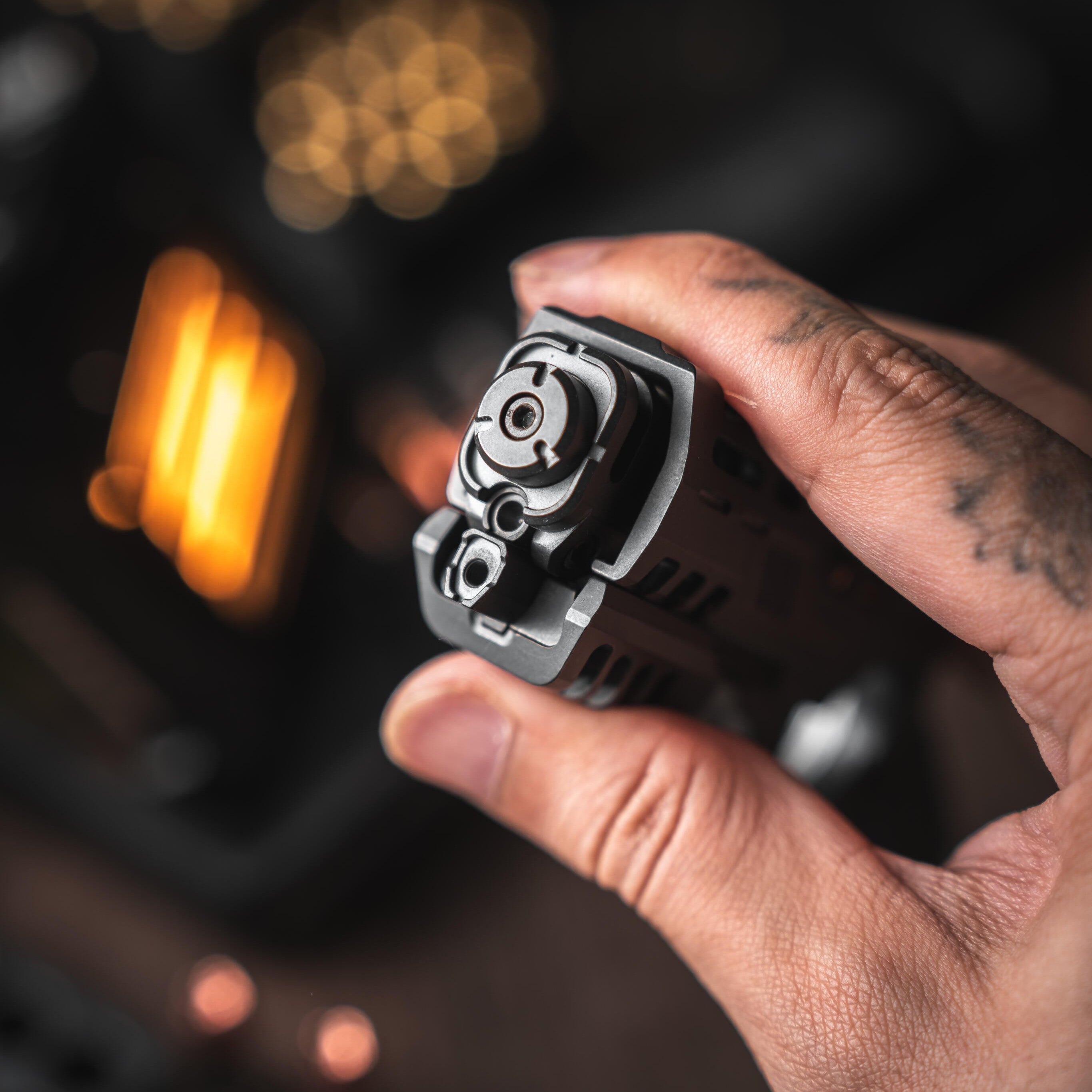Titanium Fidget Spinner – Punnk by GoBiggeR with Authentic & Zirconium Modular detail image - detail view 5