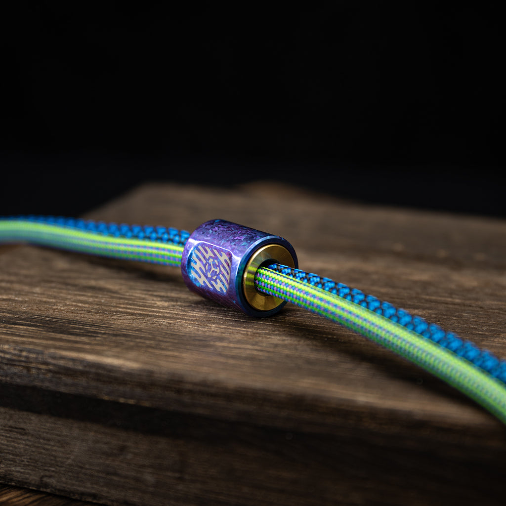 Titanium Fidget Spinner – SpinCore Pendant with EDC Stress Relief Necklace detail image - detail view 3