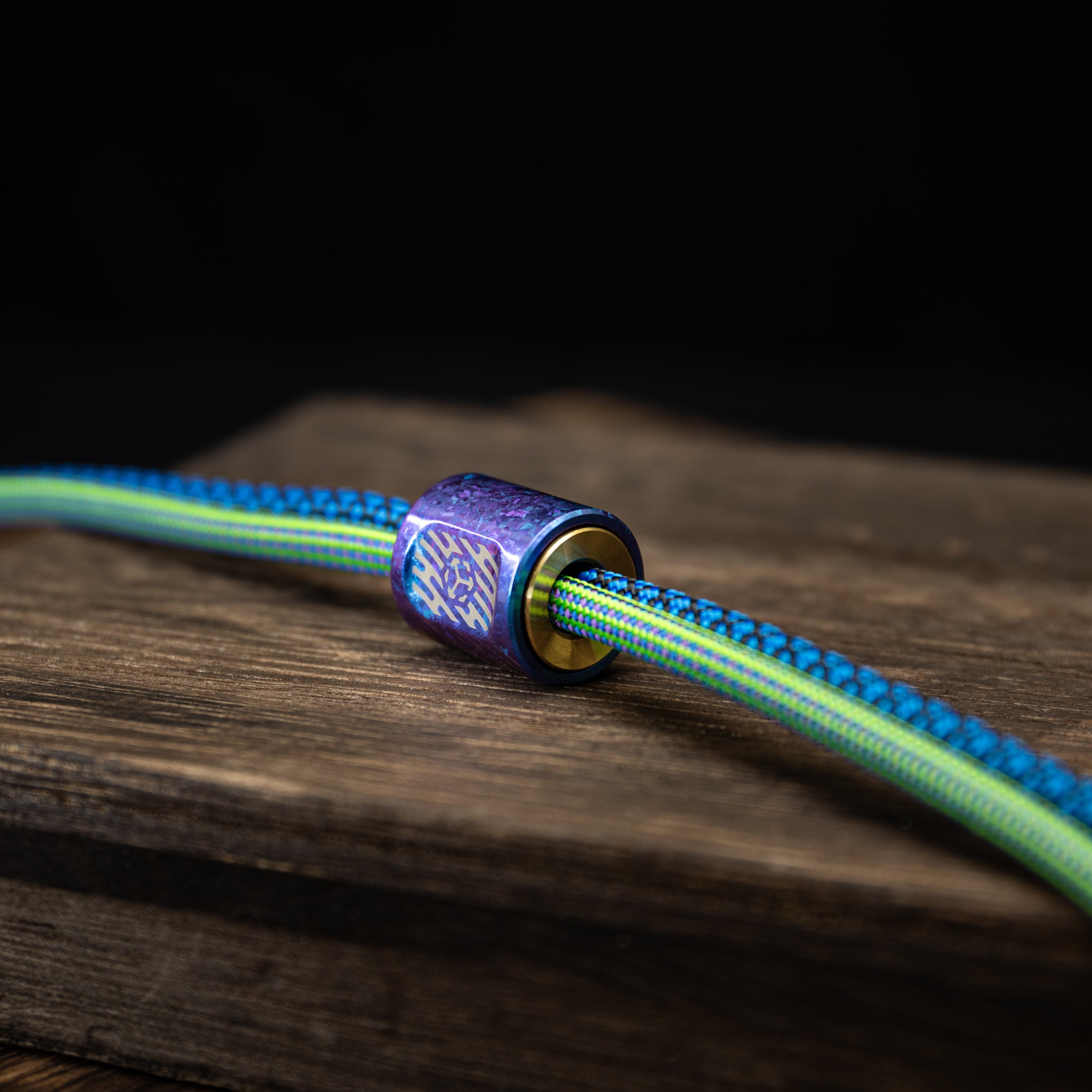 Titanium Fidget Spinner – SpinCore Pendant with EDC Stress Relief Necklace detail image - detail view 3