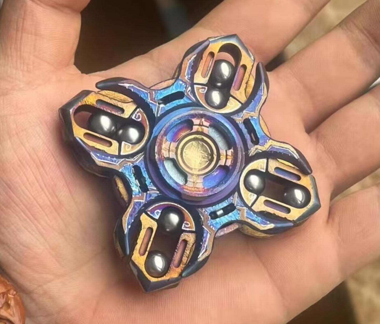 Titanium Fidget Spinner – Tri-Layer Oracle with & Steel EDC for Desk Breaks, Collecting variant image - product view 7