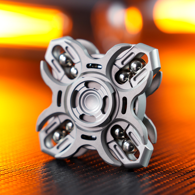 Titanium Fidget Spinner – Tuning Fork Linkage for Desk Breaks, Collecting, And Tactile detail image - detail view 11