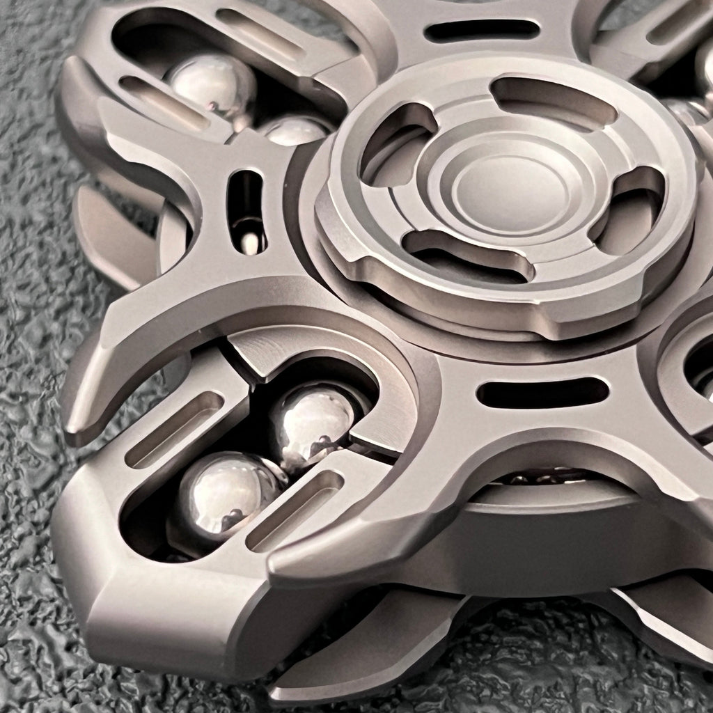 Titanium Fidget Spinner – Tuning Fork Linkage for Desk Breaks, Collecting, And Tactile detail image - detail view 13