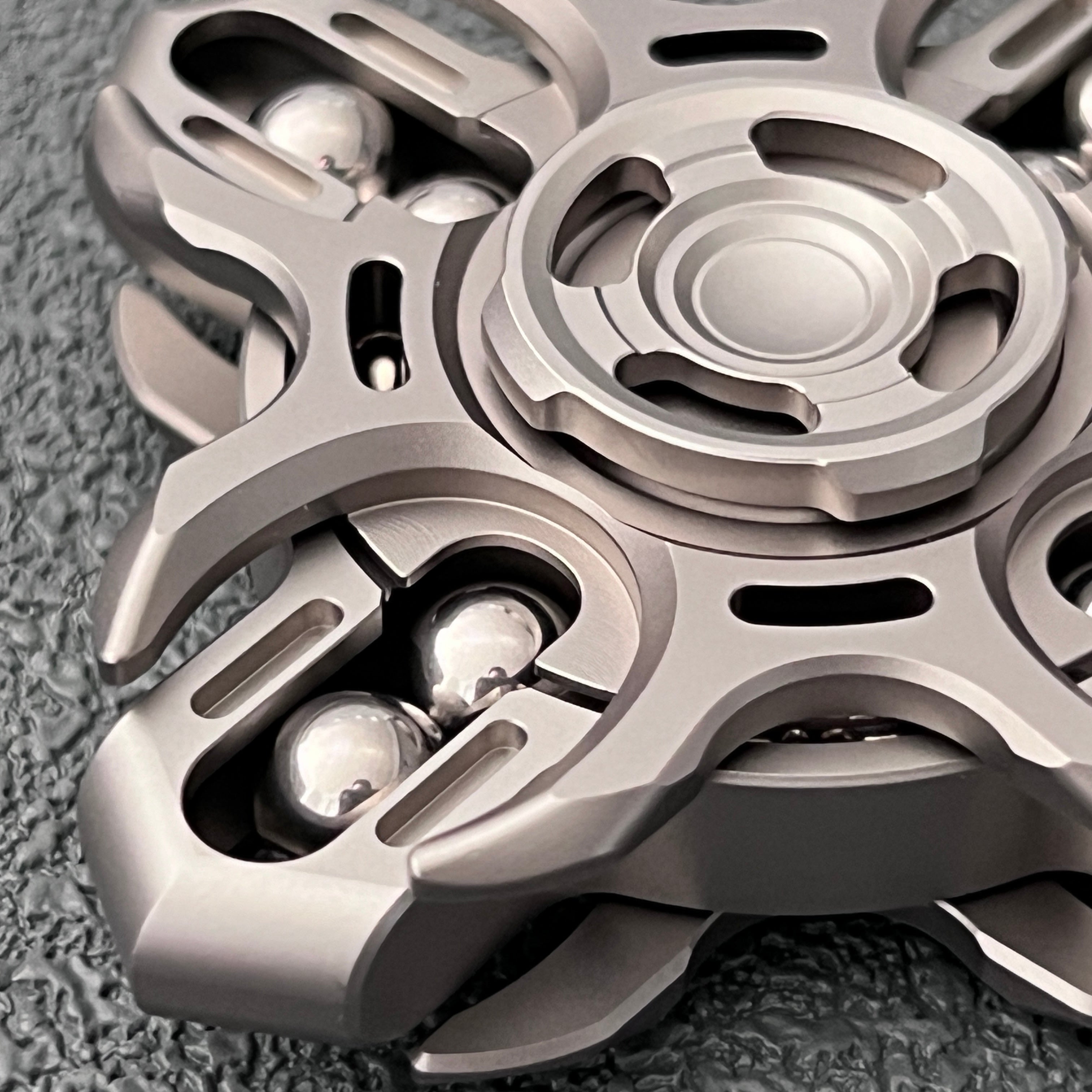 Titanium Fidget Spinner – Tuning Fork Linkage for Desk Breaks, Collecting, And Tactile detail image - detail view 13