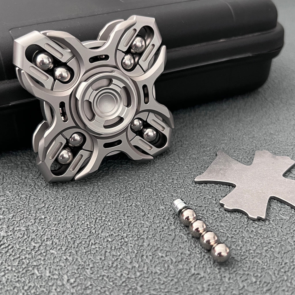 Titanium Fidget Spinner – Tuning Fork Linkage for Desk Breaks, Collecting, And Tactile detail image - detail view 16